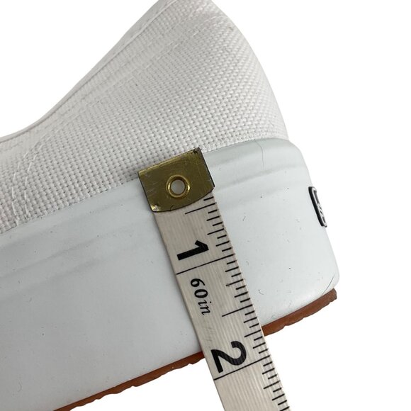 Superga White Linea Up And Down Platform Sneakers US W 10.5 M 9 canvas Classic - Picture 16 of 16